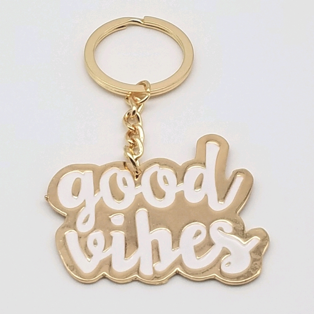Good Vibes Keychain (NWOT)
